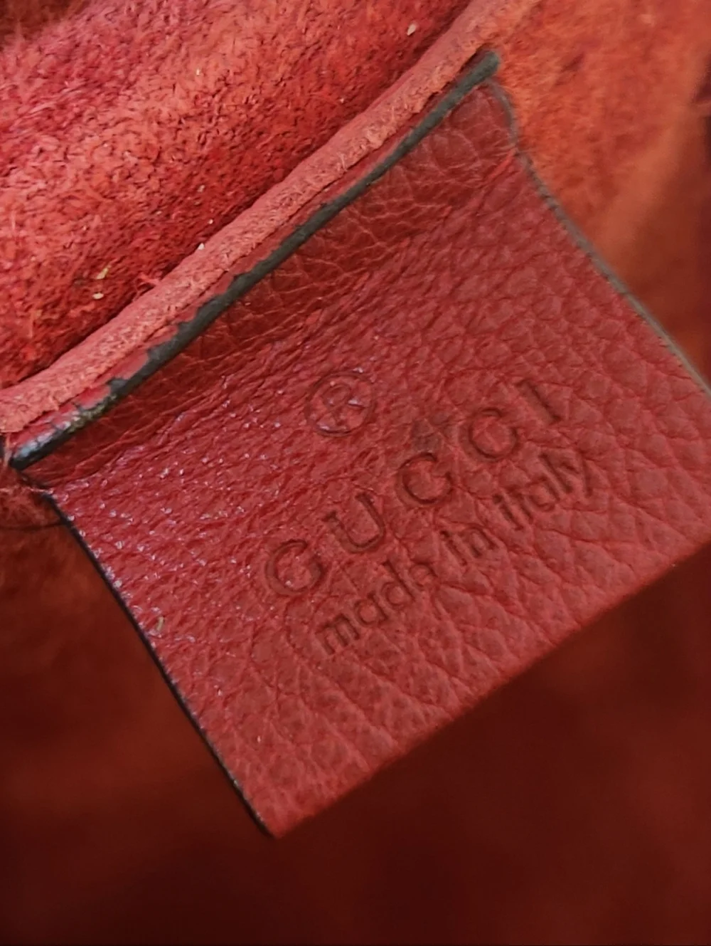 Gucci Calfskin Red Leather Portfolio Clutch - Picture 9 of 10